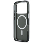 Karl Lagerfeld IML Karl & Choupette Peekaboo logotipas MagSafe Dėklas, skirtas iPhone 17 Pro - juodas