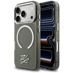Karl Lagerfeld IML KL scenarijaus logotipas MagSafe Dėklas, skirtas iPhone 17 Pro Max – juodas