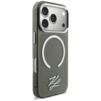 Karl Lagerfeld IML KL scenarijaus logotipas MagSafe Dėklas, skirtas iPhone 17 Pro Max – juodas
