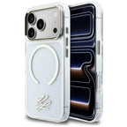 Karl Lagerfeld IML KL scenarijaus logotipas MagSafe Dėklas, skirtas iPhone 17 Pro Max - Aiškus