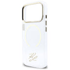 Karl Lagerfeld IML KL scenarijaus logotipas MagSafe Dėklas, skirtas iPhone 17 Pro Max - Aiškus