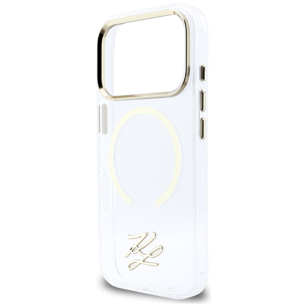 Karl Lagerfeld IML KL scenarijaus logotipas MagSafe Dėklas, skirtas iPhone 17 Pro Max - Aiškus
