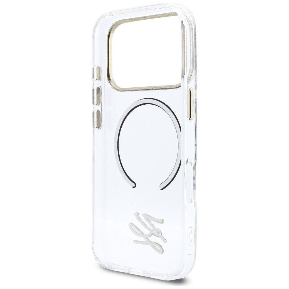 Karl Lagerfeld IML KL scenarijaus logotipas MagSafe Dėklas, skirtas iPhone 17 Pro Max - Aiškus