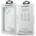 Karl Lagerfeld IML KL scenarijaus logotipas MagSafe Dėklas, skirtas iPhone 17 – skaidrus