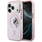 Karl Lagerfeld IML Peekaboo MagSafe Dėklas, skirtas iPhone 17 Pro – rožinis