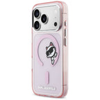 Karl Lagerfeld IML Peekaboo MagSafe Dėklas, skirtas iPhone 17 Pro – rožinis