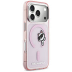 Karl Lagerfeld IML Peekaboo MagSafe Dėklas, skirtas iPhone 17 Pro – rožinis
