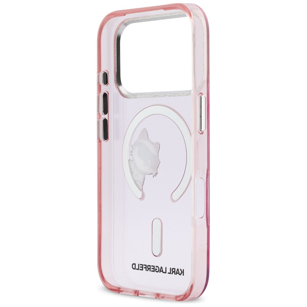 Karl Lagerfeld IML Peekaboo MagSafe Dėklas, skirtas iPhone 17 Pro – rožinis
