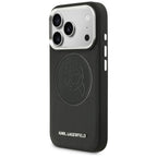 Karl Lagerfeld K Head Point logotipas MagSafe Dėklas, skirtas iPhone 17 Pro - juodas