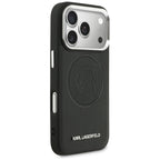 Karl Lagerfeld K Head Point logotipas MagSafe Dėklas, skirtas iPhone 17 Pro Max - juodas
