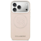Karl Lagerfeld K Head Point logotipas MagSafe Dėklas, skirtas iPhone 17 Pro – rožinis