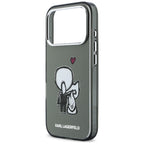 Karl Lagerfeld Karl &amp; Choupette Atgal MagSafe Dėklas, skirtas iPhone 17 Pro Max - juodas