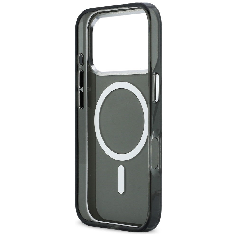 Karl Lagerfeld Karl &amp; Choupette Atgal MagSafe Dėklas, skirtas iPhone 17 Pro Max - juodas