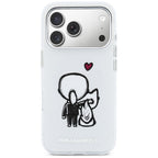 Karl Lagerfeld Karl &amp; Choupette Atgal MagSafe Dėklas, skirtas iPhone 17 Pro Max - Skaidrus