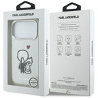 Karl Lagerfeld Karl &amp; Choupette Atgal MagSafe Dėklas, skirtas iPhone 17 Pro Max - Skaidrus