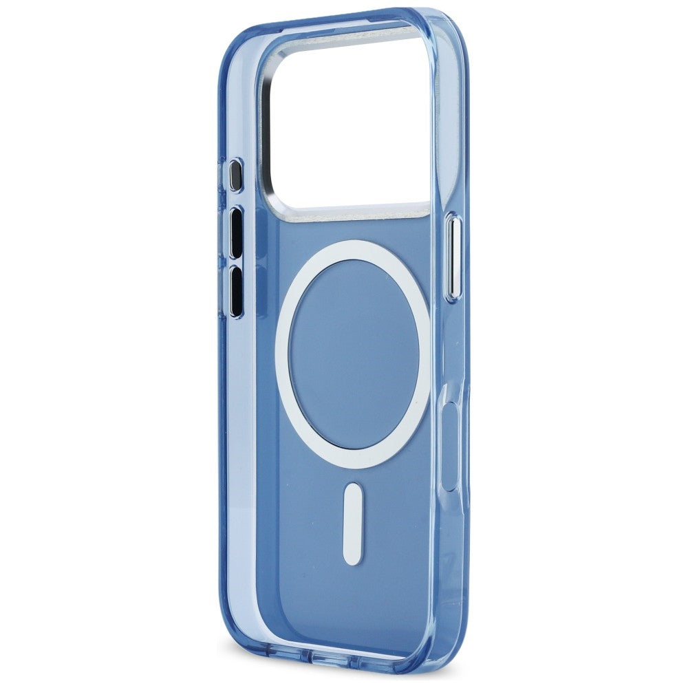 Karl Lagerfeld Karl &amp; Choupette Atgal MagSafe Dėklas, skirtas iPhone 17 Pro - mėlynas