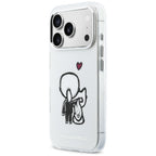 Karl Lagerfeld Karl &amp; Choupette Atgal MagSafe Dėklas, skirtas iPhone 17 Pro - Skaidrus