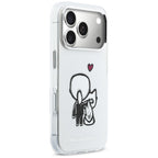 Karl Lagerfeld Karl &amp; Choupette Atgal MagSafe Dėklas, skirtas iPhone 17 Pro - Skaidrus