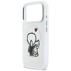 Karl Lagerfeld Karl &amp; Choupette Atgal MagSafe Dėklas, skirtas iPhone 17 Pro - Skaidrus
