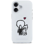 Karl Lagerfeld Karl &amp; Choupette Atgal MagSafe Dėklas, skirtas iPhone 17 - Skaidrus