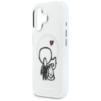 Karl Lagerfeld Karl &amp; Choupette Atgal MagSafe Dėklas, skirtas iPhone 17 - Skaidrus