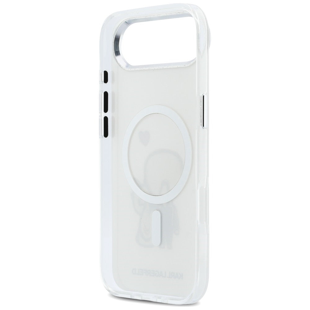 Karl Lagerfeld Karl &amp; Choupette Atgal MagSafe Dėklas, skirtas iPhone Air – skaidrus