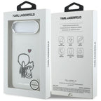 Karl Lagerfeld Karl &amp; Choupette Atgal MagSafe Dėklas, skirtas iPhone Air – skaidrus