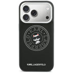 Karl Lagerfeld Point &amp; Choupette Sketch MagSafe Dėklas, skirtas iPhone 17 Pro Max - juodas
