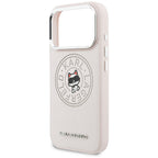 Karl Lagerfeld Point &amp; Choupette Sketch MagSafe Dėklas, skirtas iPhone 17 Pro - Rožinė