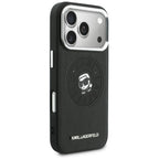 Karl Lagerfeld Point &amp; Karl Sketch MagSafe Dėklas, skirtas iPhone 17 Pro - juodas