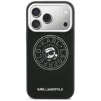 Karl Lagerfeld Point &amp; Karl Sketch MagSafe Dėklas, skirtas iPhone 17 Pro Max - juodas