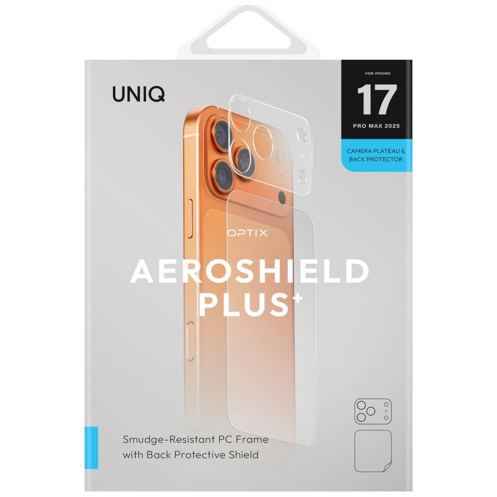 Uniq Optix Aeroshield+ fotoaparato modulio apsauga, skirta iPhone 17 Pro Max -- Cell phone tempered glass