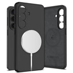 Tech-Protect Silikoninis MagSafe Dėklas, skirtas Samsung Galaxy S26 - juodas -- Samsung Galaxy S26