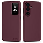 Tech-Protect Piniginės dėklas, skirtas Samsung Galaxy S26+ – Burgundija -- Samsung Galaxy S26+