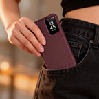 Tech-Protect Piniginės dėklas, skirtas Samsung Galaxy S26+ – Burgundija -- Samsung Galaxy S26+
