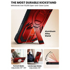 Supcase ArmorBox Mag MagSafe Dėklas, skirtas Samsung Galaxy S26 Ultra - raudona ir juoda