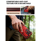 Supcase ArmorBox Mag MagSafe Dėklas, skirtas Samsung Galaxy S26 Ultra - raudona ir juoda