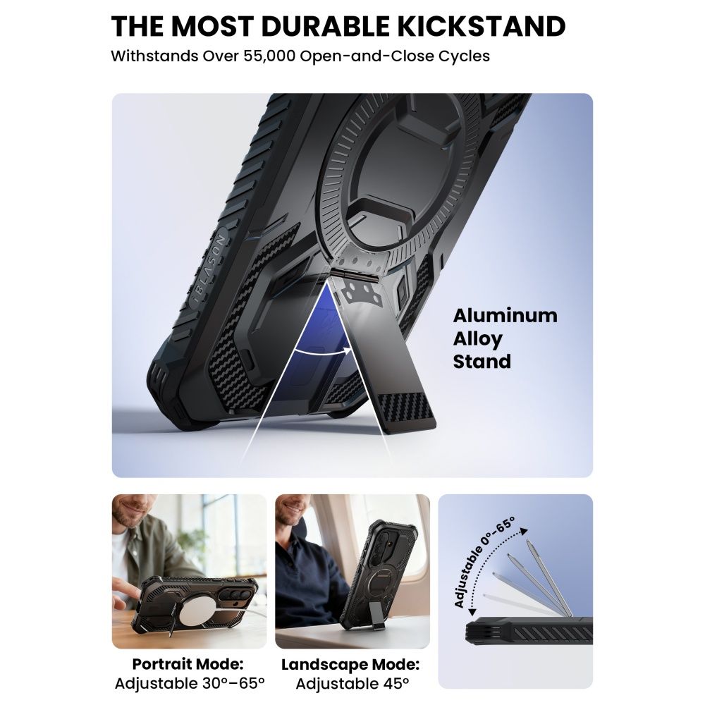 Supcase ArmorBox Mag MagSafe Dėklas, skirtas Samsung Galaxy S26 - juodas