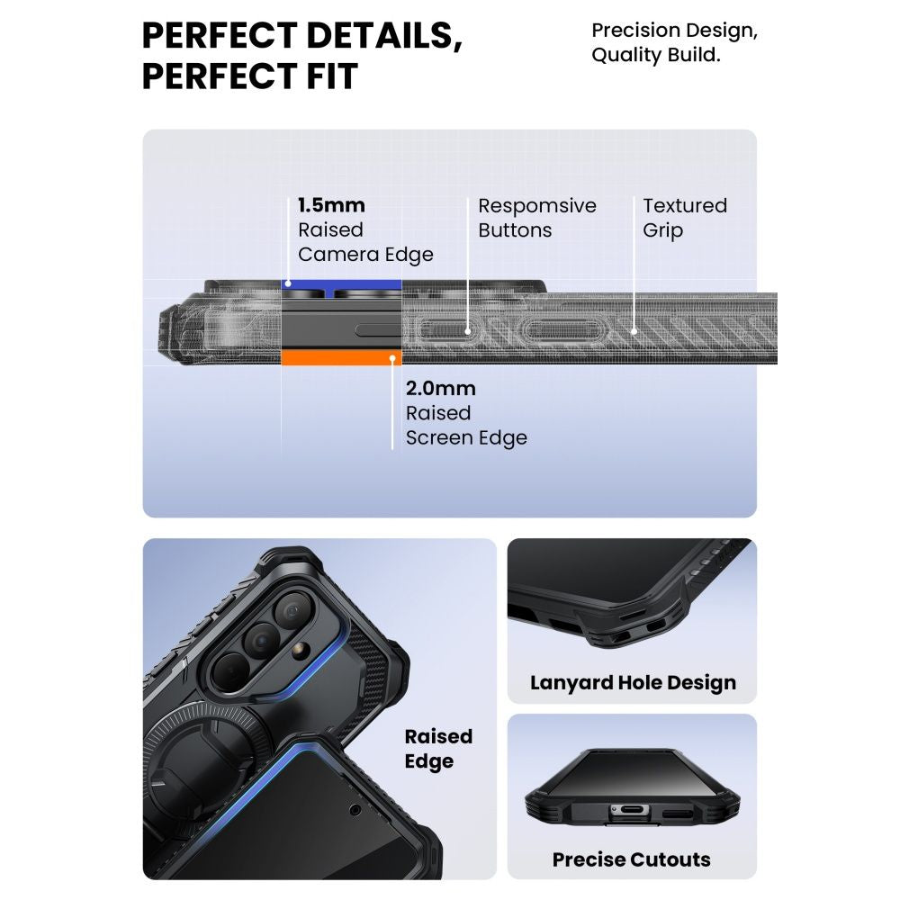 Supcase ArmorBox Mag MagSafe Dėklas, skirtas Samsung Galaxy S26 - juodas