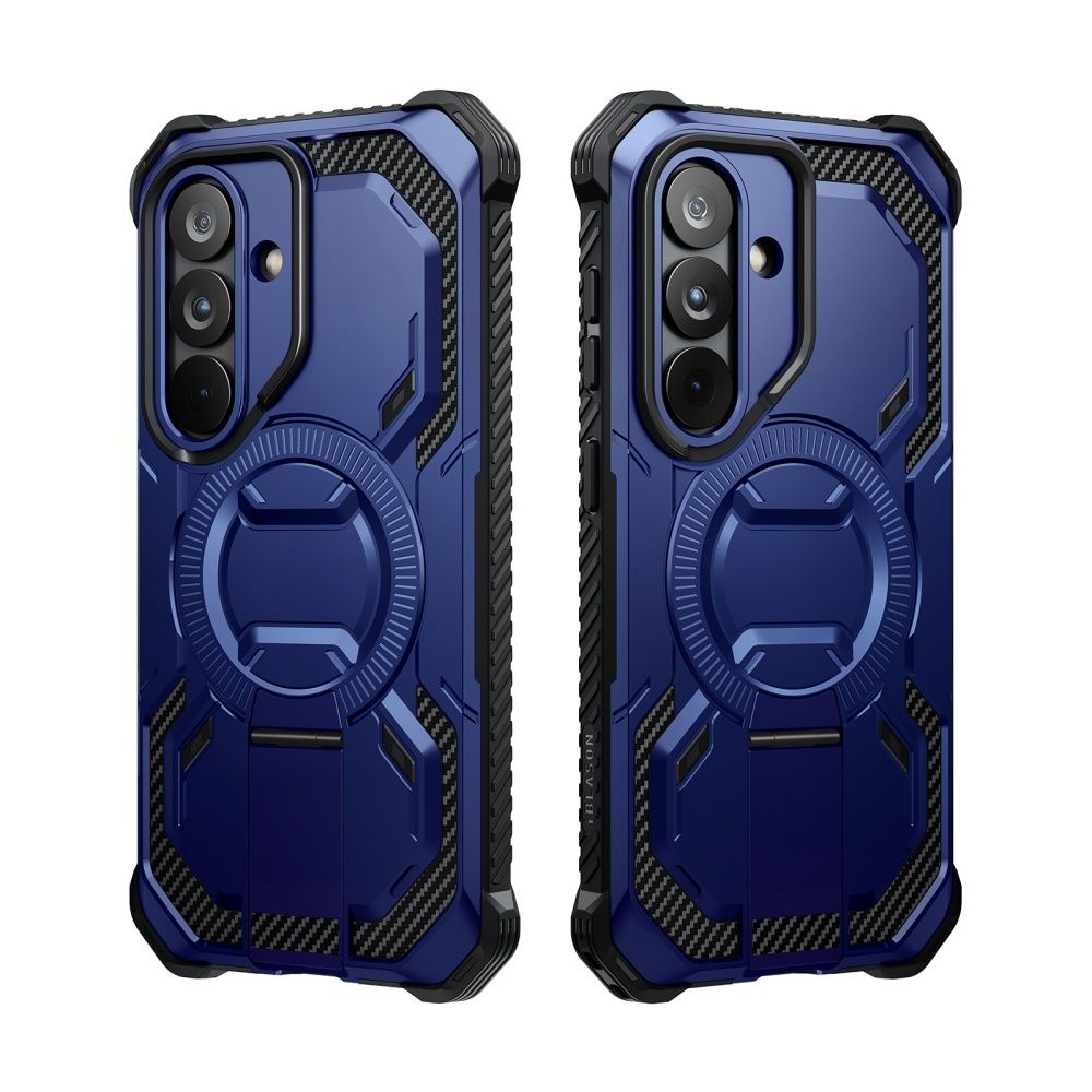 Supcase ArmorBox Mag MagSafe Dėklas, skirtas Samsung Galaxy S26 - tamsiai mėlyna ir juoda