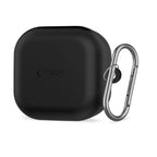 Tech-Protect silikoninis kabliuko dėklas, skirtas Samsung Galaxy Buds 4/4 Pro – juodas -- Samsung Galaxy Buds 4 / Samsung...