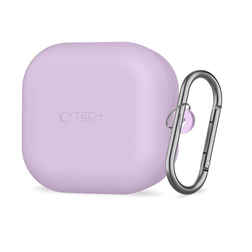 Tech-Protect silikoninis kabliuko dėklas, skirtas Samsung Galaxy Buds 4/4 Pro – violetinė -- Samsung Galaxy Buds 4 /...