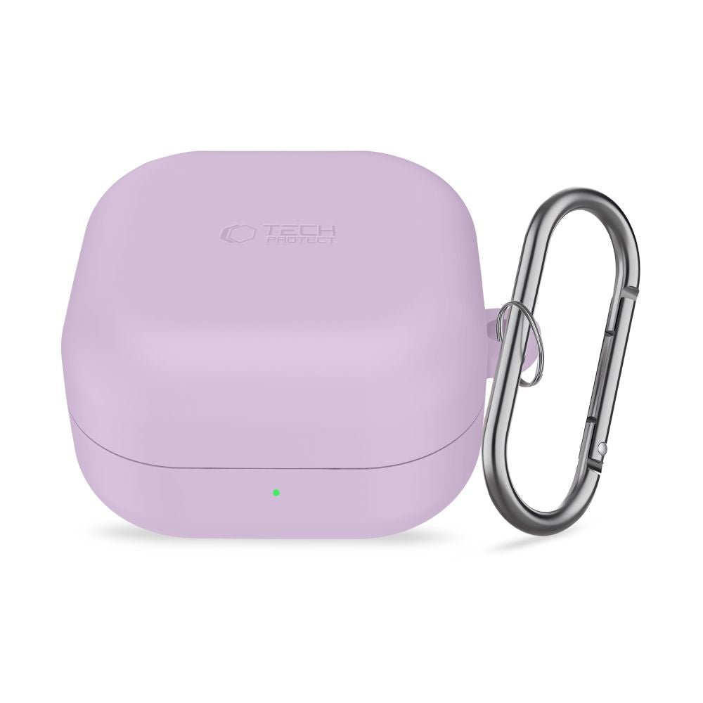 Tech-Protect silikoninis kabliuko dėklas, skirtas Samsung Galaxy Buds 4/4 Pro – violetinė -- Samsung Galaxy Buds 4 /...