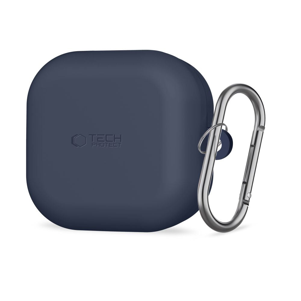 Tech-Protect silikoninis kabliuko dėklas, skirtas Samsung Galaxy Buds 4/4 Pro – tamsiai mėlynas -- Samsung Galaxy Buds 4...