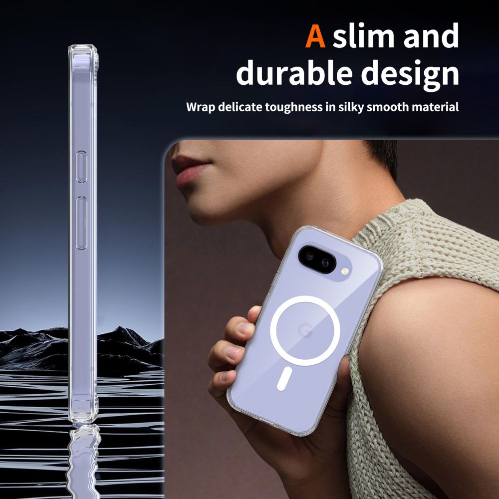 Tech-protect flexair hybrid MagSafe dėklas skirtas Google Pixel 10A - Clear -- Google Pixel 10A - Clear
