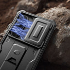 Tech-Protect Kevlar Cam+ dėklas, skirtas Samsung Galaxy S26 - juodas -- Samsung Galaxy S26