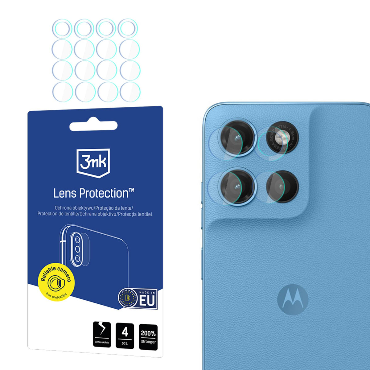3mk Lens Protection Hybrid Camera Lens Glass for Motorola Moto G17 G17 -- Motorola g17 g17
