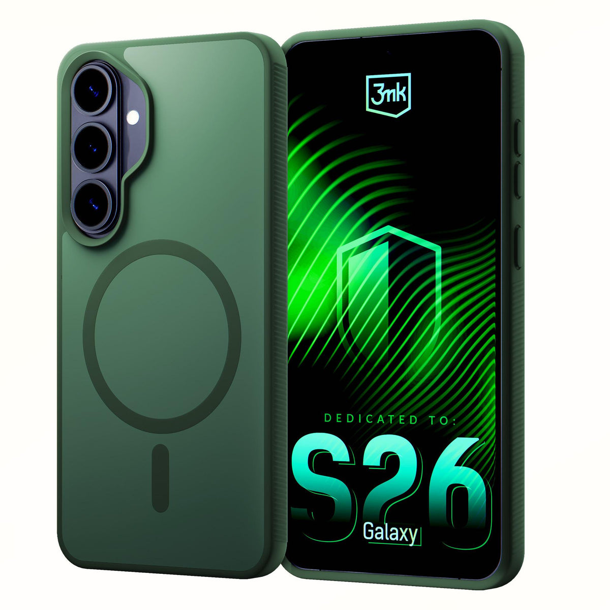 Dėklas 3mk Smoke MagDėklas, skirtas Samsung Galaxy S26 - žalias