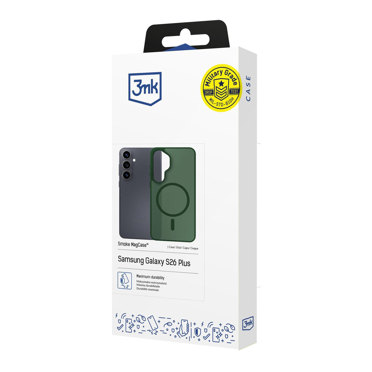 Dėklas 3mk Smoke MagDėklas, skirtas Samsung Galaxy S26+ - žalias