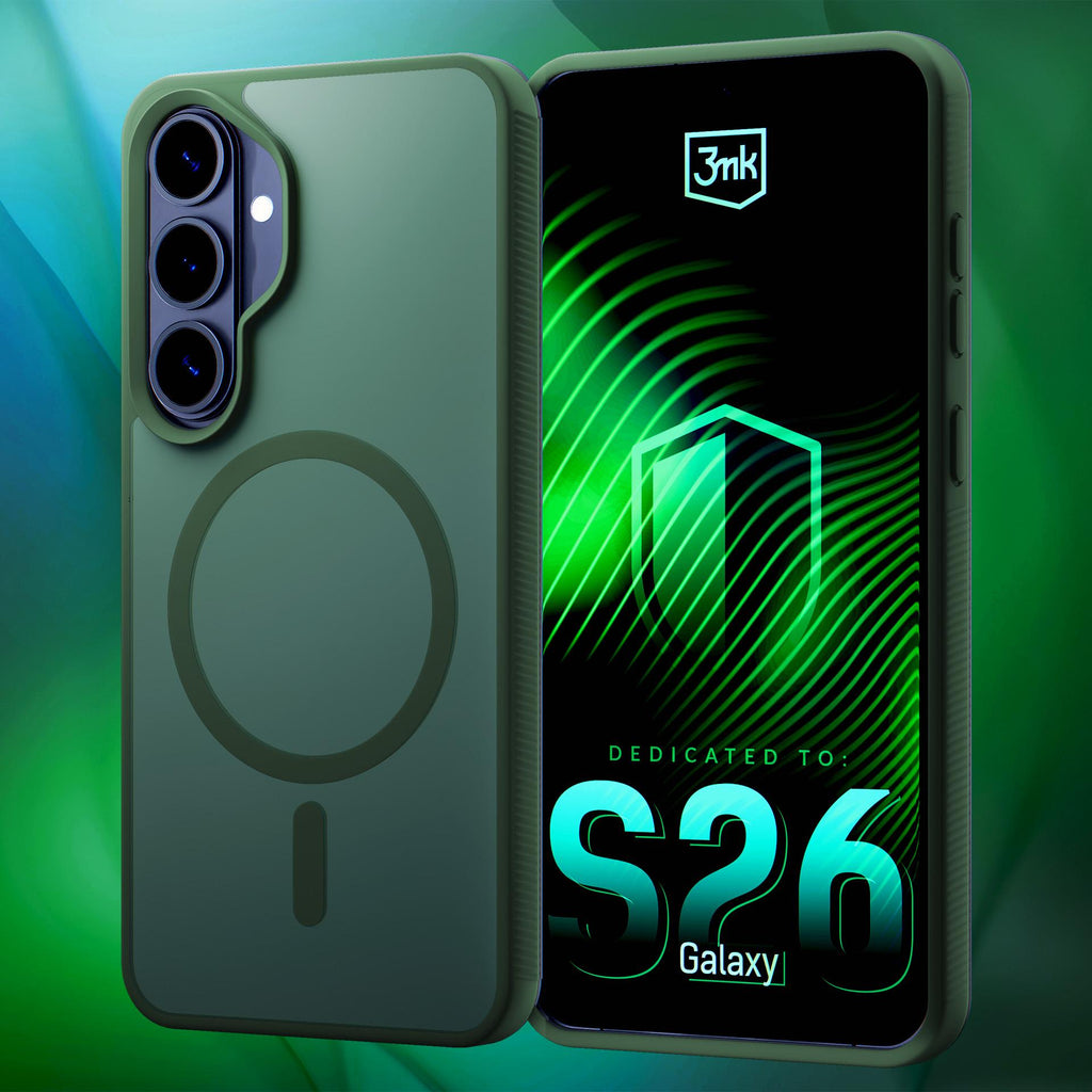 Dėklas 3mk Smoke MagDėklas, skirtas Samsung Galaxy S26+ - žalias